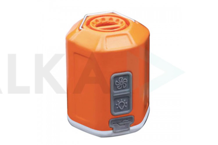 Портативный универсальный мини электрический насос помпа GIGA Pump 4.0 (с фонариком)