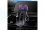 Держатель автомобильный для телефона HOCO HW2 Wise automatic induction wireless fast charging car holder черный