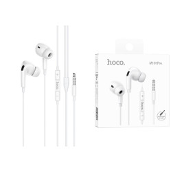 Наушники вакуумные проводные HOCO M101 Pro Crystal  (белый)