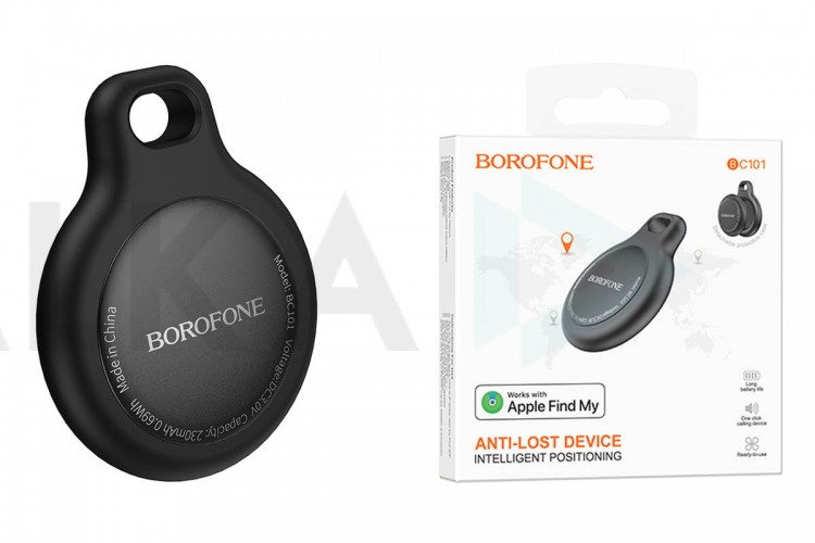 Беспроводная метка AirTag BOROFONE BC100  устройство защиты от потери с интеллектуальным позиционированием (белый)  ( работает только с iOS Apple)