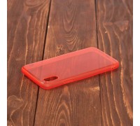 Чехол для iPhone X с резиновым бампером (красный)