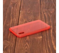 Чехол для iPhone X с резиновым бампером (красный)