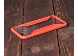 Чехол для iPhone 7+/8+ X-Серия с красным бампером (прозрачный)