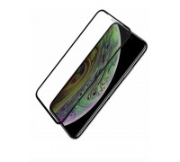 Защитное стекло дисплея iPhone X/XS/11 Pro (5.8) 10D (тех. уп.) "Рисунок единорог"											 (черный)