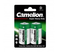 Батарейка солевая Camelion R20/2BL Super Heavy Duty (цена за блистер 2 шт)