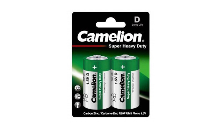 Батарейка солевая Camelion R20/2BL Super Heavy Duty (цена за блистер 2 шт)
