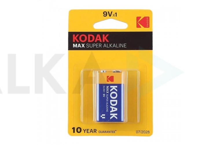 Батарейка алкалиновая KODAK 6LR61/1BL MAX Super Alkaline