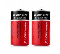 Батарейка солевая MINAMOTO R14/2SH (цена за спайку 2 шт)