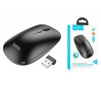 Мышь беспроводная HOCO GM15 (USB, 2.4ГГц+ВТ, 10м)  (черный)