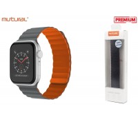 Ремешок MUTURAL MOLAN магнитный для Apple Watch 38-41 мм цвет серо-оранжевый