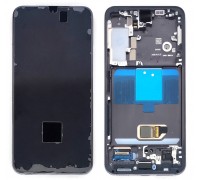 Дисплей для Samsung S901B Galaxy S22 Black в сборе с тачскрином + рамка, 100%