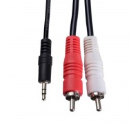 Кабель аудио PERFEO Jack 3.5 мм вилка - 2xRCA вилка, длина 5 м. (J2005)