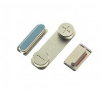 Толкатели боковых кнопок для iPhone 5s комплект (серебро)