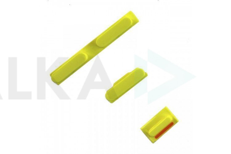 Толкатели боковых кнопок для iPhone 5c комплект (желтый)