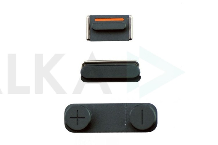 Толкатели боковых кнопок для iPhone 5 комплект (черный)