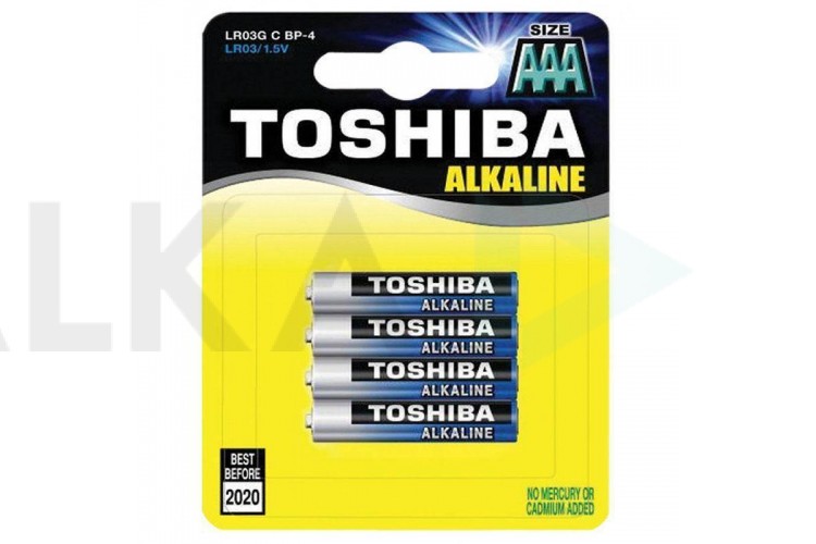 Батарейка алкалиновая Toshiba LR03/4BL High Power Alkaline