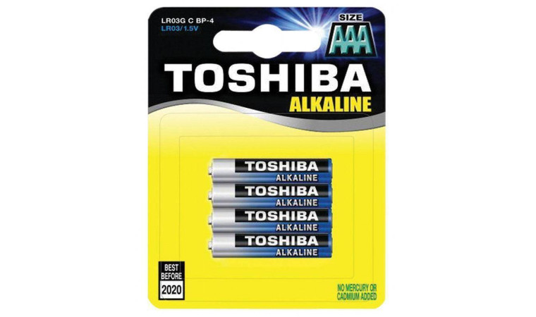 Батарейка алкалиновая Toshiba LR03/4BL High Power Alkaline