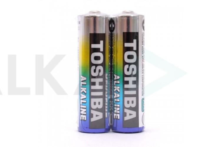Батарейка алкалиновая Toshiba LR6 AA/2SH (цена за спайку 2 шт)