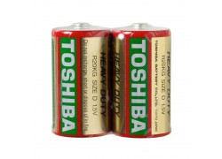 Батарейка солевая Toshiba R20/2SH (цена за спайку 2 шт)