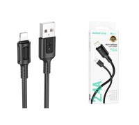 Кабель USB - Lightning BOROFONE BX111, 2,4A (черный) 1м 