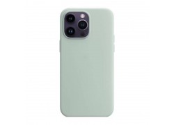 Чехол для iPhone 15 Pro (6,1) Silicone Case Soft Touch (бледно-зеленый)