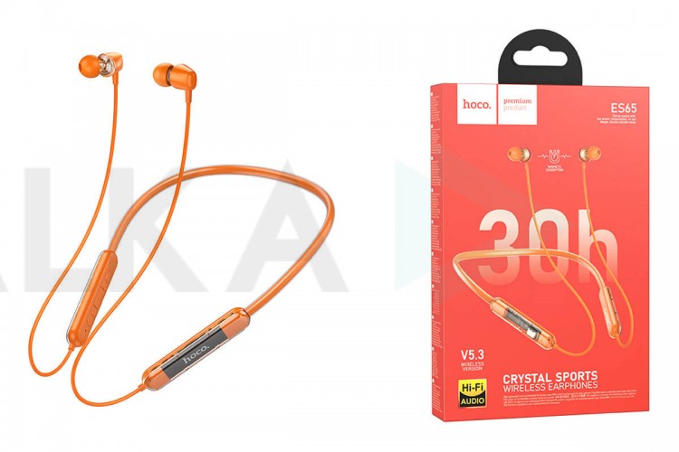 Наушники вакуумные беспроводные HOCO ES65 Dream sports BT earphones headset Bluetooth (Красный)