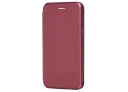 Чехол-книжка Xiaomi Redmi 9  боковой  (бордовый)
