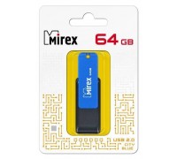 Флешка USB 2.0 Mirex CITY BLUE 64GB (ecopack)