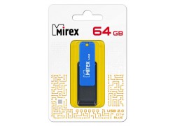 Флешка USB 2.0 Mirex CITY BLUE 64GB (ecopack)