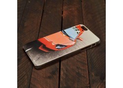 Чехол силиконовый iPhone 6 Plus с рисунком Ferrari (прозрачный)