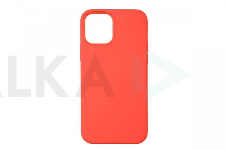 Чехол для iPhone 12 mini (5.4) Silicone Case Soft Touch (красно-оранжевый)