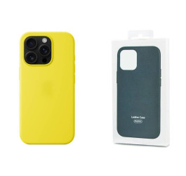 Чехол для iPhone 16 (6,1) Silicone Case Soft Touch MagSafe Star Fruit (карамбола)