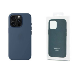 Чехол для iPhone 16 (6,1) Silicone Case Soft Touch MagSafe Denim(деним)