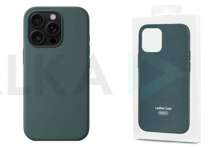 Чехол для iPhone 16 Pro Max (6,9) Silicone Case Soft Touch MagSafe Lake Green (зеленое озеро)