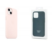 Чехол для iPhone 13 (6,1) MagSafe силиконовый с анимацией в цвет чехла на экране Chalk Pink (Розовый Мел)