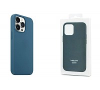 Чехол для iPhone 13 (6,1) MagSafe силиконовый с анимацией в цвет чехла на экране Blue Jay (голубая сойка)