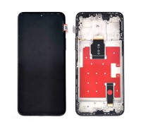 Дисплей для Huawei Honor X8a (CRT-LX1)/ Honor 90 Lite (CRT-NX1) в сборе с тачскрином + рамка (черный) УЦЕНКА