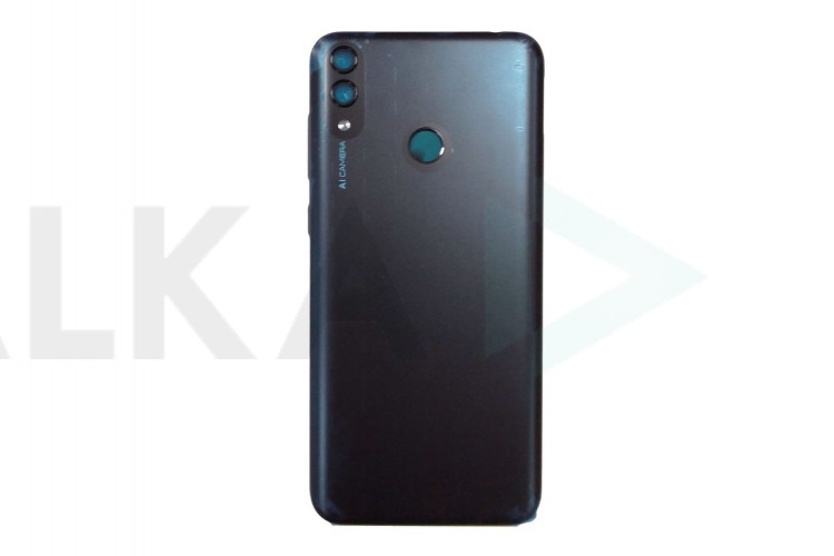 Задняя крышка для Huawei Honor 8C + стекло камеры (черный)