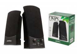 Акустическая система 2.0 Perfeo "UNO", мощность 2х0.5 Вт (RMS), USB PF_4392 (черный)
