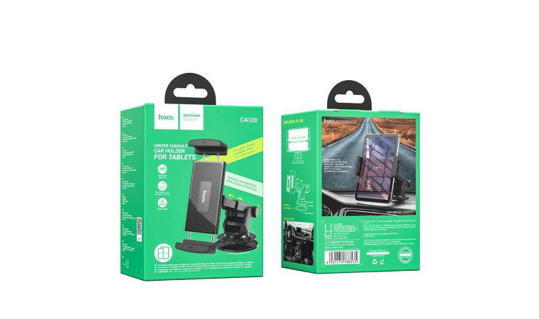 Держатель автомобильный для телефона HOCO CA120 Prospering center console car holder for tablets цвет черный Держатель автомобильный для телефона HOCO CA120 Prospering center console car holder for tablets цвет черный