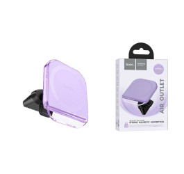 Держатель автомобильный для телефона HOCO H42 Crystal ring magnetic car holder(air outlet) фиолетовый