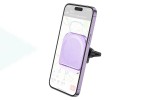 Держатель автомобильный для телефона HOCO H42 Crystal ring magnetic car holder(air outlet) фиолетовый