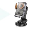Держатель автомобильный для телефона HOCO HW8 Transparent Discovery Edition wireless fast charging car holder(center console) черный прозрачный