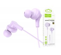 Наушники вакуумные проводные HOCO M114 Jia universal digital earphones with microphone штекер Type-C (фиолетовый)