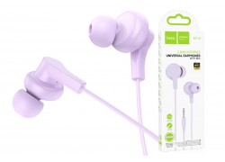 Наушники вакуумные проводные HOCO M114 Jia universal digital earphones with microphone штекер Type-C (фиолетовый)