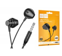 Наушники вакуумные проводные HOCO M125 Smart metal universal earphones with microphone (черный)