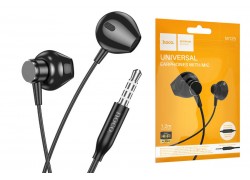 Наушники вакуумные проводные HOCO M125 Smart metal universal earphones with microphone (черный)