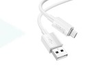 Кабель USB - MicroUSB HOCO X107 2,4A (белый) 1м