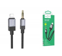 Кабель аудио HOCO UPA32A (штекер Lightning - вход AUX 3.5 mm) 1 метр черный