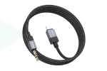 Кабель аудио HOCO UPA32A (штекер Lightning - вход AUX 3.5 mm) 1 метр черный